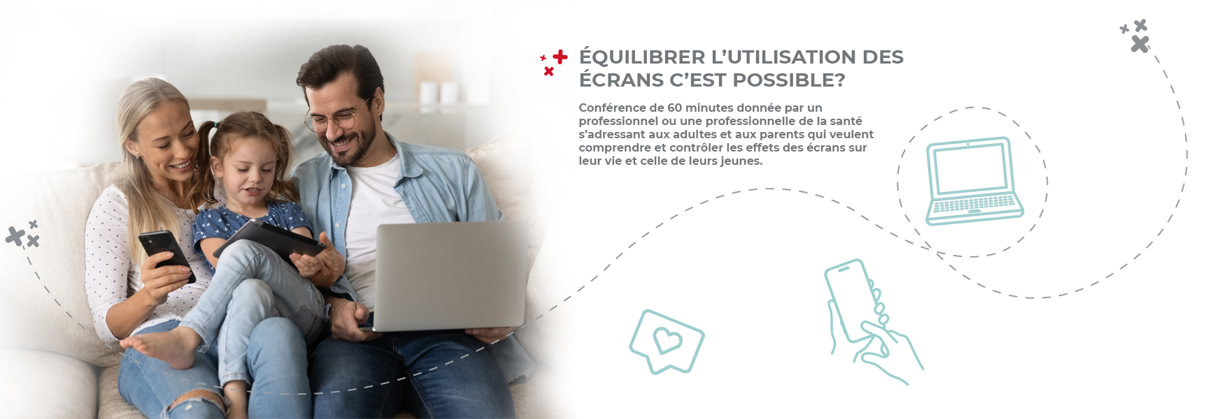 Conférence sur l'équilibre d'utilisation des écrans donné par un professionnel de la canté